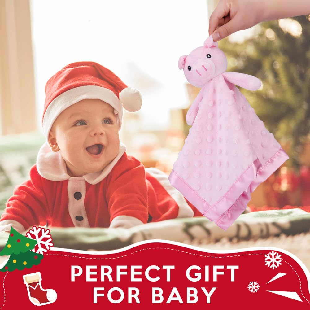 Pro Goleem Pig Lovey - Soft Security Blanket & Snuggle Toy for Babies | 16-Inch Stuffed Animal Gift