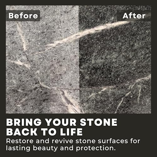 Soapstone Care Kit with Cleaner, Oil, Wax, Scraper & Applicator for Natural Stone Surfaces