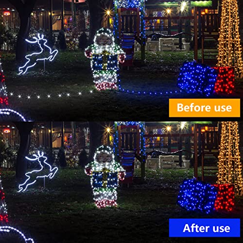 120 Pcs No Glow Caps for String Lights, Soft Rubber Christmas Blackout Light Cap Covers for 5mm Diameter Christmas LED String Lights to Hide The Extra Lights Not Needed£¨120 PCS£©