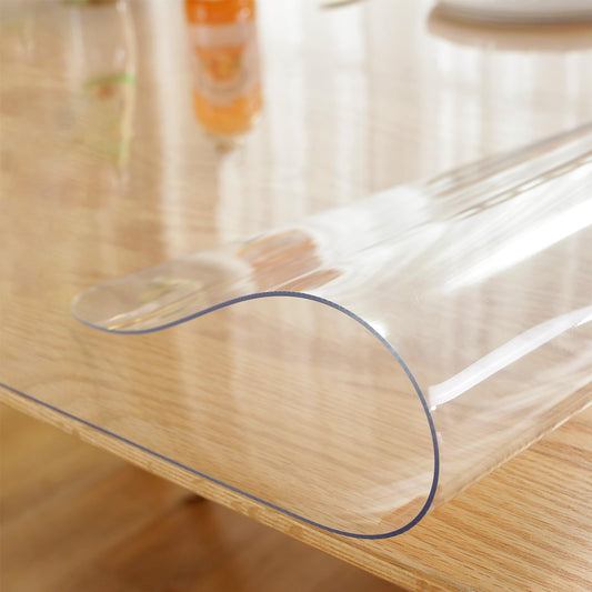 LovePads Clear Table Cover Protector, 40 x 72 Inch 2mm Thick Plastic Table Cover, Table Protector for Dining Room Table, Waterproof Dresser Cover Top for Kitchen, Coffee, Writing Desk