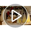 Lighted Ceramic Christmas Tree Set - 3 Small White Holiday Decor Figurines