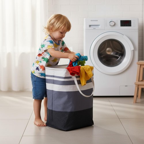 4 Pack Foldable Laundry Basket, 75L Large Laundry Baskets with Handles,Waterproof Laundry Hamper, Foldable Laundry Hampers for Clothes Organizer (2 Colors)