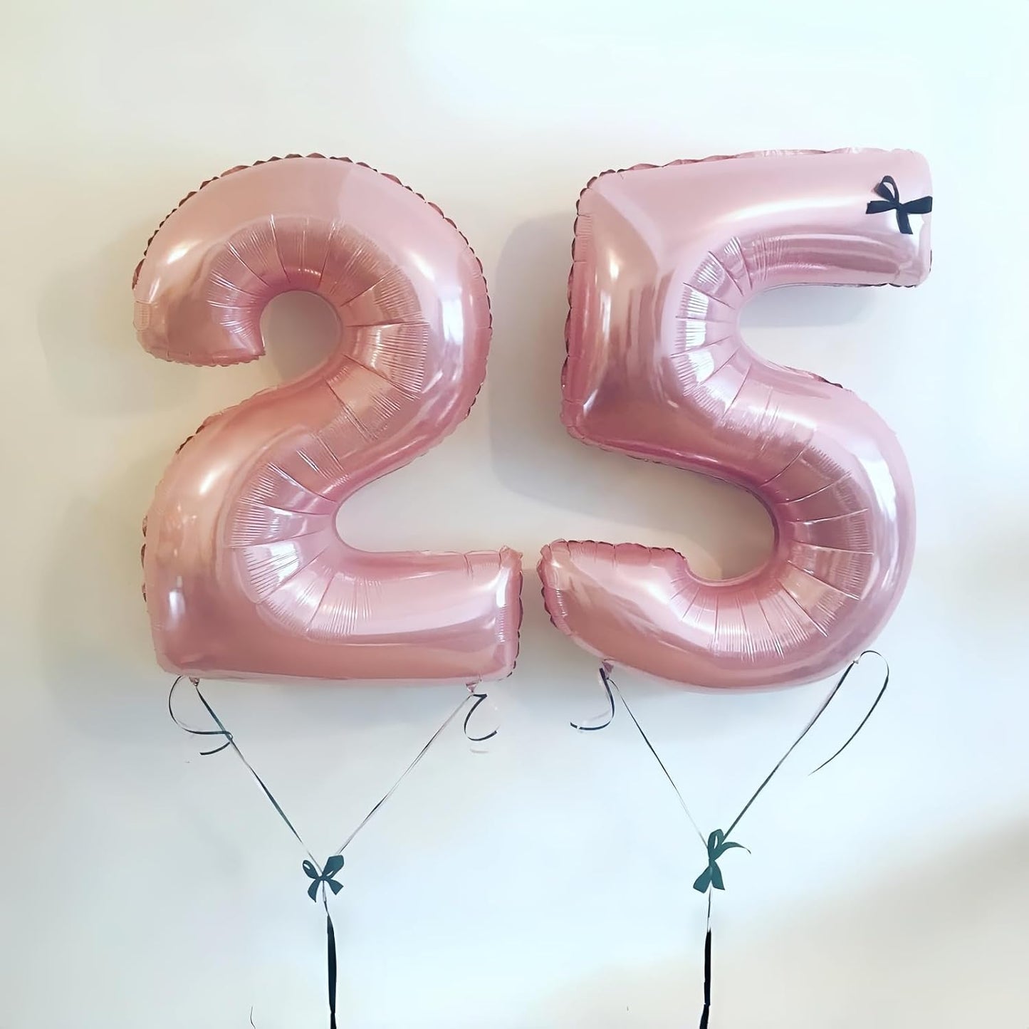 Skiennix Large Light Pink Number 5 Balloon - 40 Inch Self-Inflating Foil Decoration for Birthdays & Anniversaries