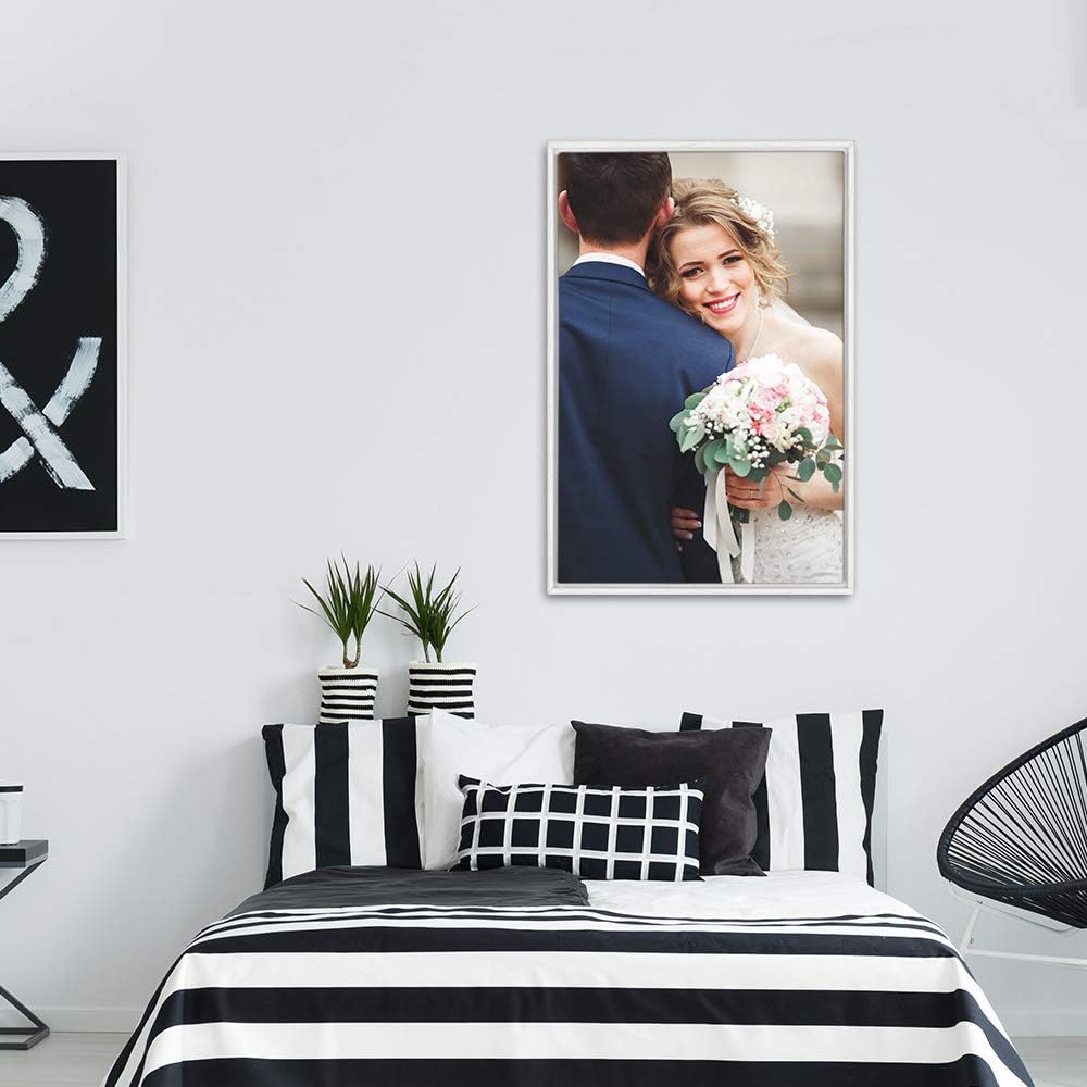 wall26 Framed Canvas Wall Art - Custom Living Room & Bedroom Prints | Ready to Hang, 24"x36", White Frame