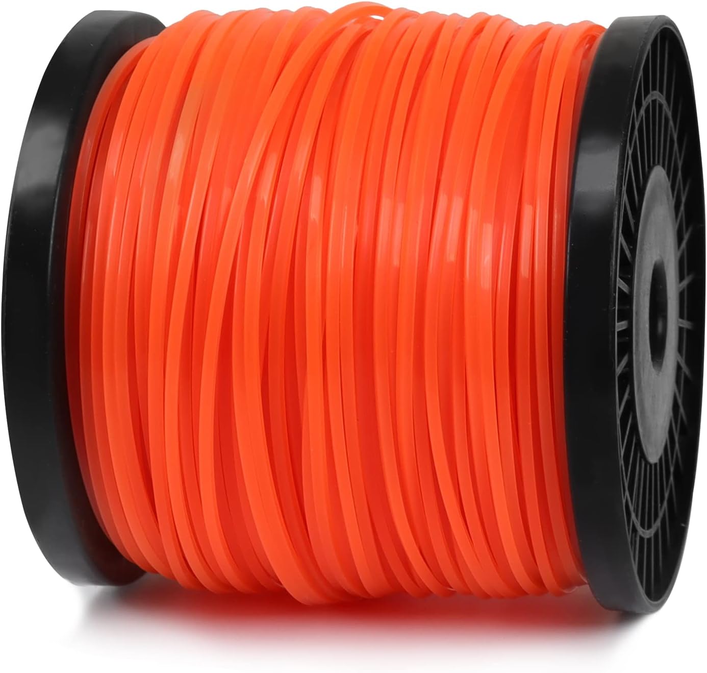 Viabrico String Trimmer Line - Heavy Duty Square Orange Weed Eater String | Premium Nylon 0.095" x 330ft