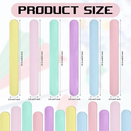 Charniol Wrapping Paper Roll Holder - 12-Piece Silicone Covered Metal Strips | 1 x 9 Inch Stabilizer in Macaron Pastel Color
