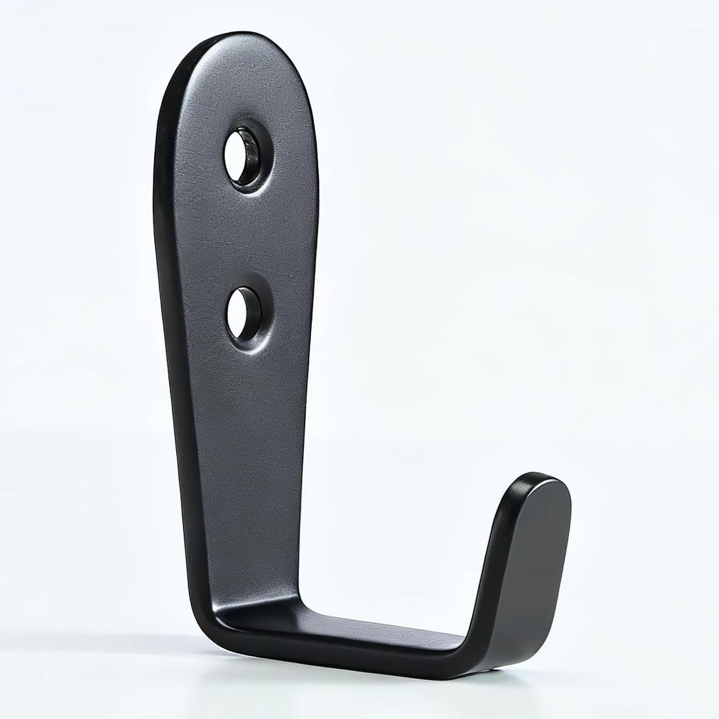 Skiennix Heavy-Duty Stainless Steel Hooks - Wall Mount Key Holder & Coat Hanger, 8 Pack (Black)