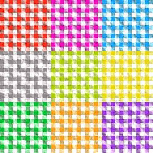 MYMENU Plastic Tablecloth Disposable Checkered Table Cover Extra Thick 54" x 108" Rectangle Table Cloth for Indoor or Outdoor Parties Birthdays Weddings Christmas Fiestas (Orange&White, 2 Pack)