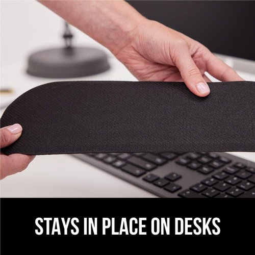 GORILLA GRIP Memory Foam Wrist Rest - Ergonomic Keyboard & Mouse Support Pad Set, Black