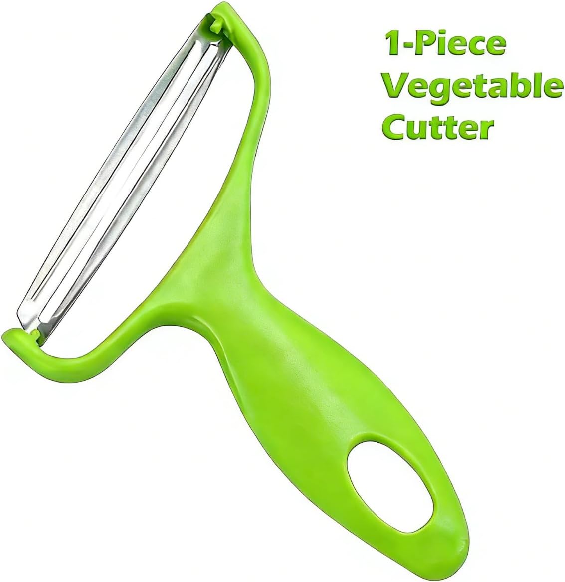 Skiennix Stainless Steel Vegetable Grater - Multi-Purpose Cabbage Slicer & Shredder for Easy Salad Prep - Green