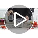 LINKChef 6-Cup Electric Food Processor & Chopper, Bright Silver & Black, 250W