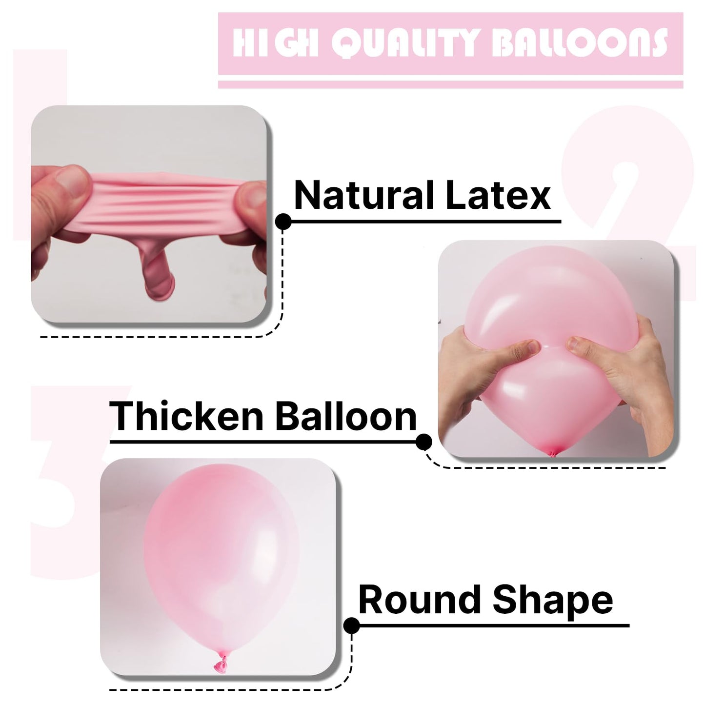 PartyWoo Light Pink Balloons 50 pcs 12 Inch Pearl Pastel Baby Pale Pink Latex Helium Balloons for Baby Shower Gender Reveal Valentine's Day Wedding Princess Birthday Party Decorations Pink-Z29