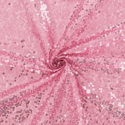 JALANCY 6 Pack Pink Sequin Table Runners 12x70 Inches for Wedding & Party Decor