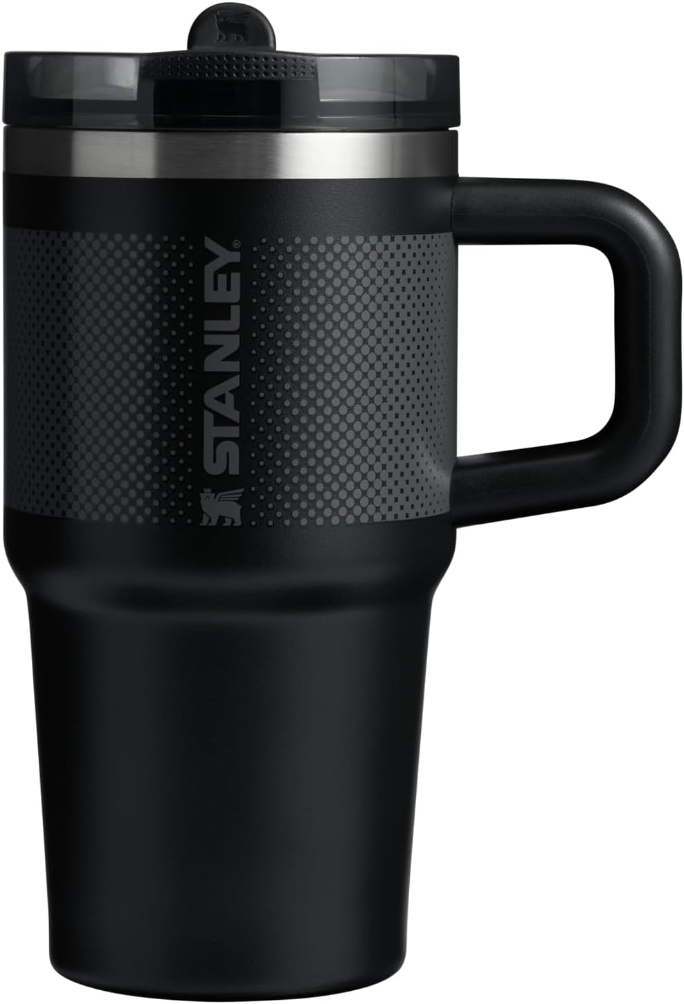 STANLEY Quencher ProTour Tumbler - 20 oz Insulated Stainless Steel with Leakproof Lid & Built-In Straw | Black Fade