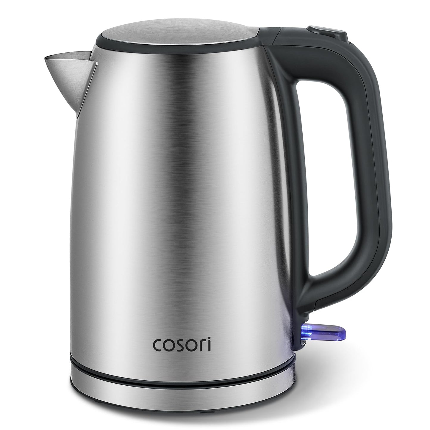 COSORI Electric Kettle, Plastic-Free Interior, 2 Lid Opening Angles, Easy to Clean, Automatic Shut Off & Boil-Dry Protection, Stainless Steel Tea Kettle, Hot Water Boiler & Heater, 1.7L, 1500W