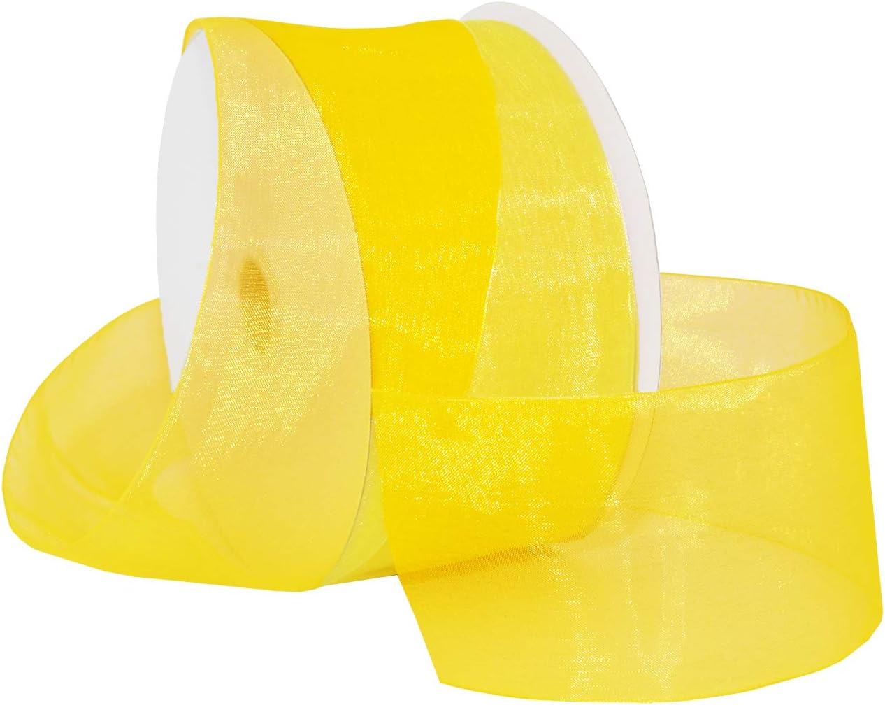 Red Organdy Nylon Ribbon - 5/8 Inch x 100 Yards | Morex 91803/100-609