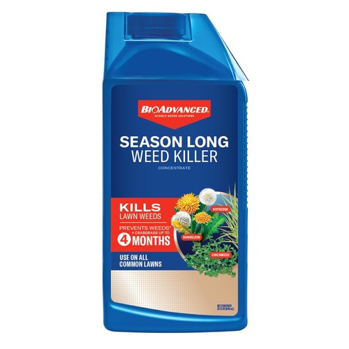 BioAdvanced Lawn Weed Killer - Season Long Concentrate, 32oz | Effective Weed Control for Healthy Lawns