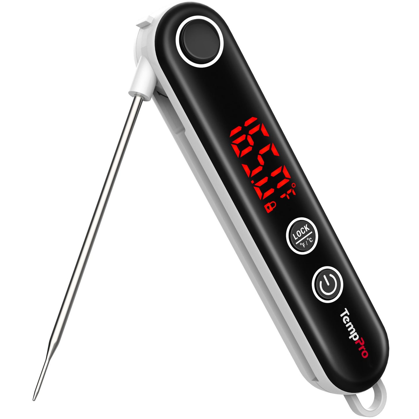 TempPro TP18 Instant Read Meat Thermometer Digital with Thermocouple Sensor, Cooking Food Thermometer for Grill, Smoker, BBQ, Oil Deep Frying, Candy, Kitchen Thermometer (Previously ThermoPro)
