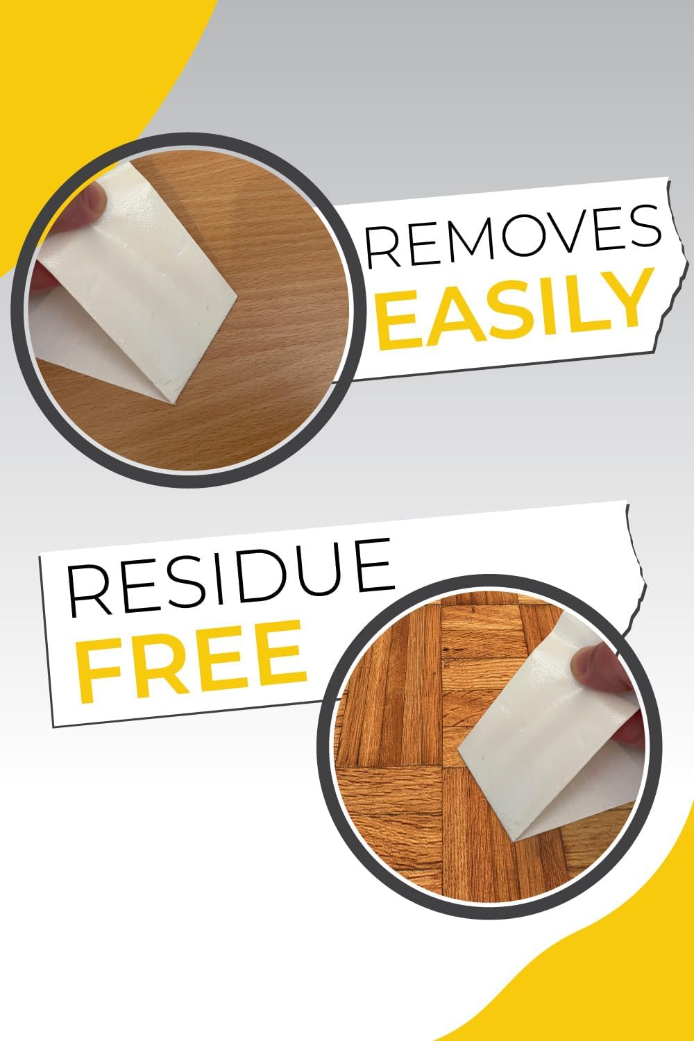 The Good Stuff Double-Sided Carpet Tape - Heavy-Duty Non-Slip Gripper for All Floors | 2"x10yd, No Residue