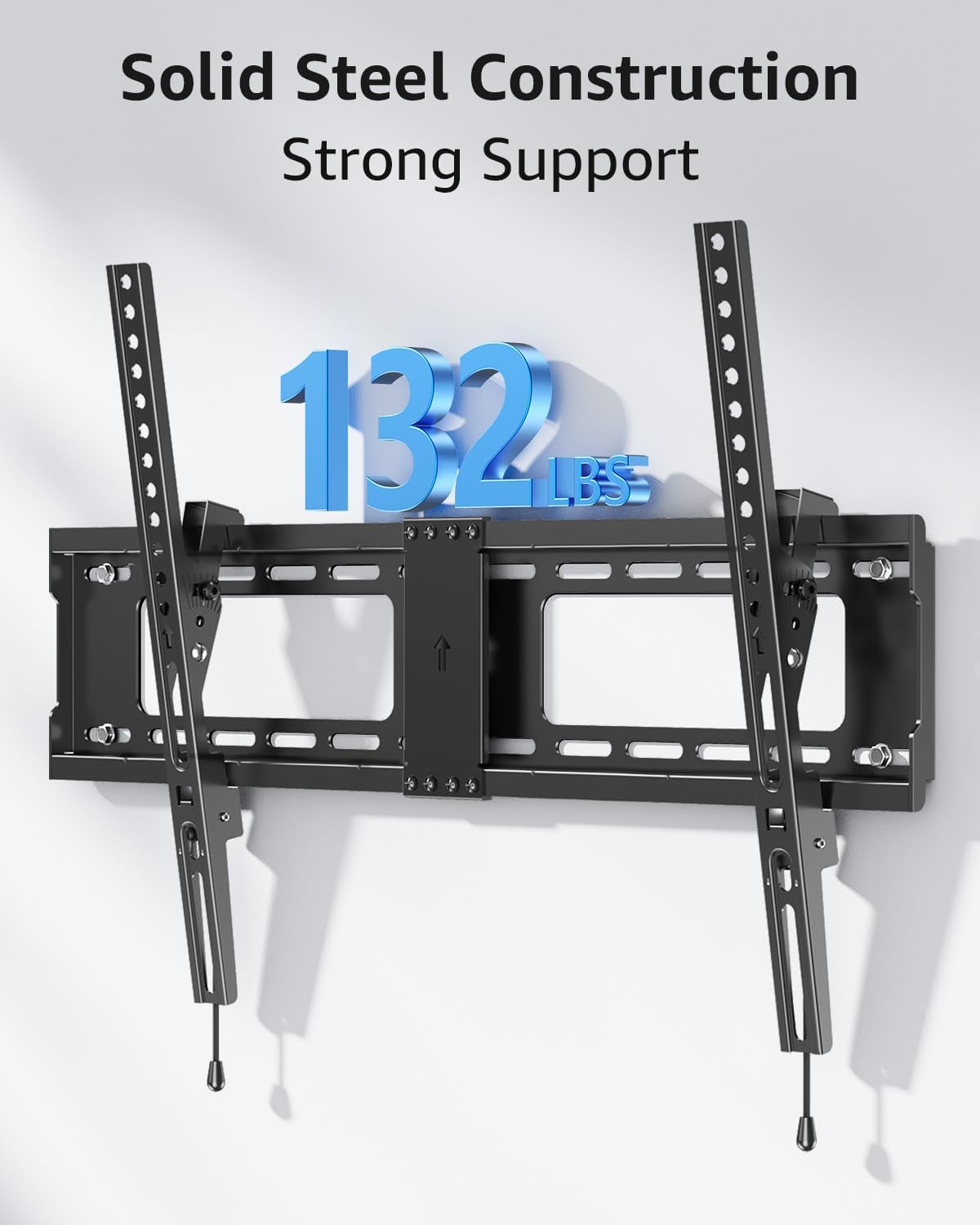 MOUNTUP Tilting TV Wall Mount Bracket - Fits 37-82 Inch Flat Screen & Curved TVs | Max VESA 600x400mm, Holds 132 lbs