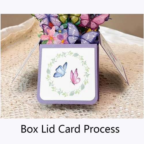 Butterfly & Bouquet Greeting Cards by [Brand Name] - Pop-Up Style with Envelopes | Perfect for Family & Friends