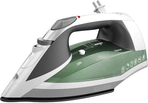 BLACK+DECKER Vitessa Advanced Steam Iron - Even Steam Nonstick Soleplate, Auto Shutoff, Green