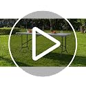 GlowitLian 6ft White Heavy-Duty Folding Picnic Table - 500lbs Capacity, Portable Indoor & Outdoor Event Table