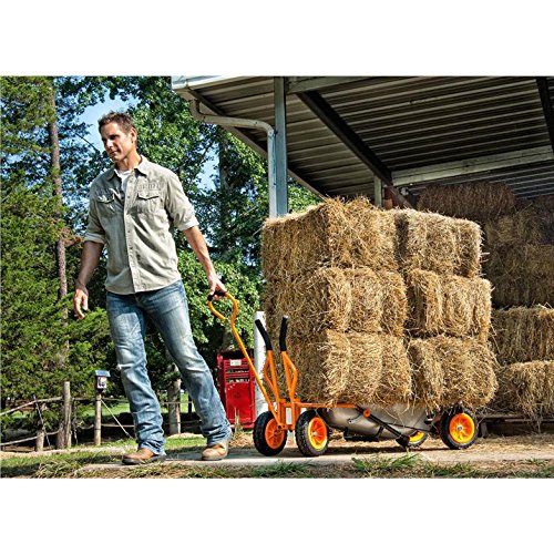 Worx Aerocart Wheelbarrow Wagon Kit with Seat & Flat-Free Tires - Attachments