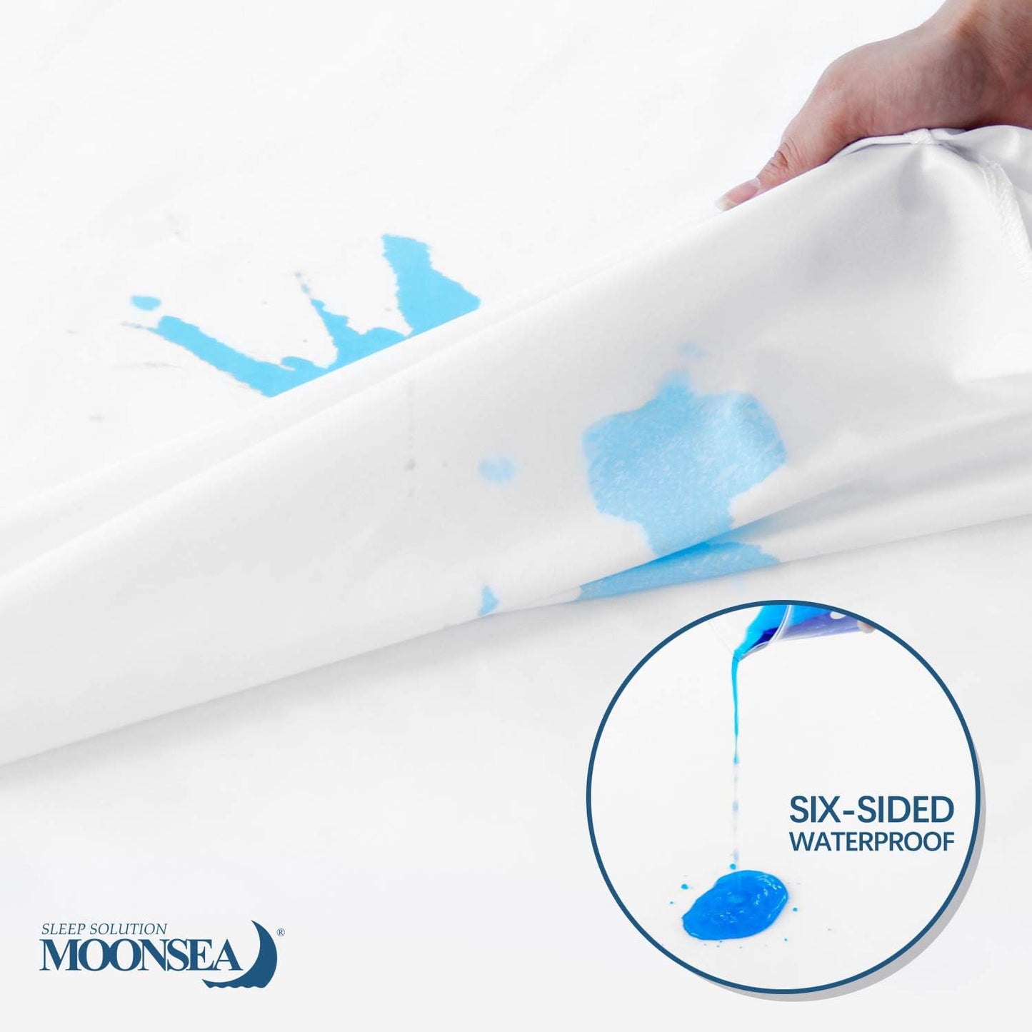 Skiennix Zippered Waterproof Twin XL Mattress Protector - 6-Sided Encasement for Ultimate Protection