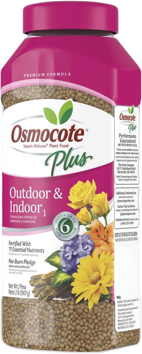 Osmocote Smart-Release Plant Food - Granular Fertilizer with 11 Nutrients for Indoor & Outdoor Plants | 2 lbs.