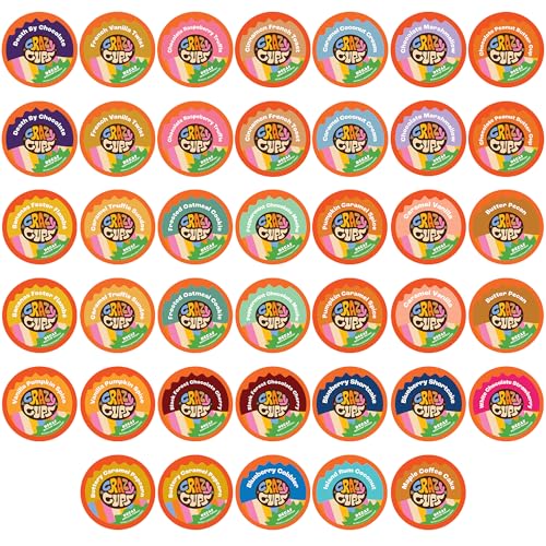 Decaf Flavored Coffee Variety Pack - 40 Count for Keurig K Cups 2.0 Brewers