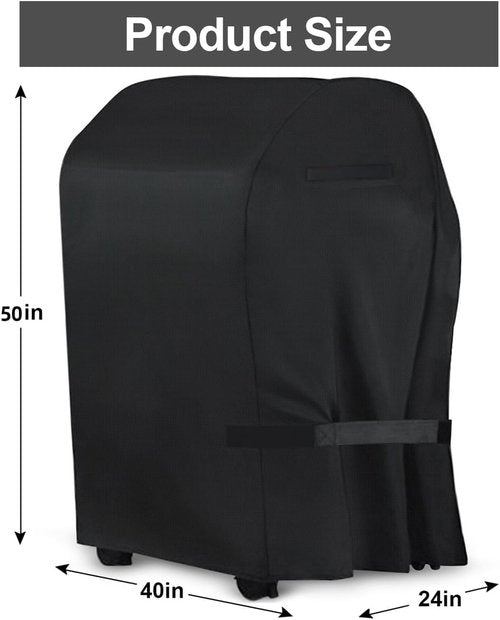 Char-Broil 40-Inch Heavy Duty Grill Cover - Waterproof, UV Resistant & Windproof Protection