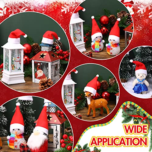 Zubebe 150 Pcs Mini Santa Hats for Crafts, Christmas Party Decorations - Variation 1