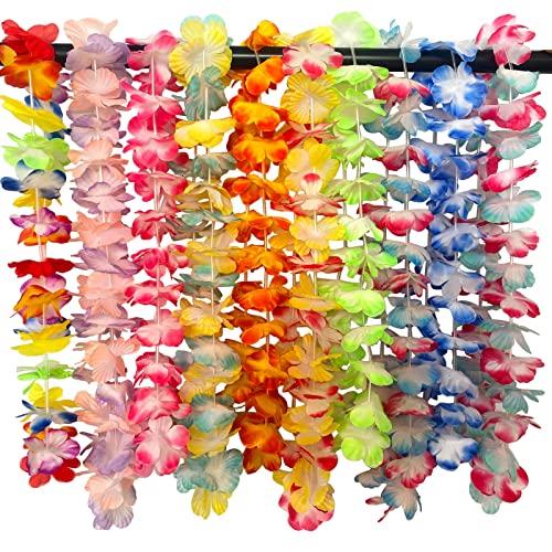 200 Pcs Vibrant Hawaiian Leis Necklaces for Luau & Tropical Party Decorations