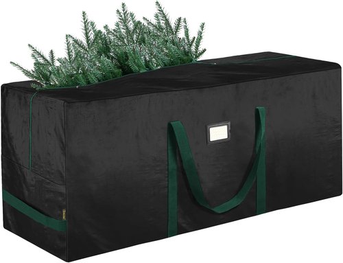 BALEINE Christmas Tree Storage Bag - Heavy Duty 9 ft Extra Large with Reinforced Handles & Dual Zippers (Black)