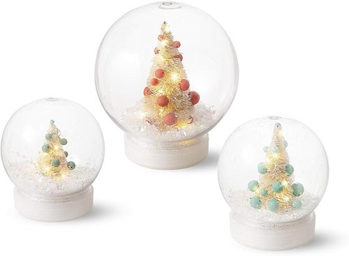 Creative Hobbies 4 Inch DIY Snow Globe - Clear Plastic Water Globe with Screw Off Cap | Ideal for Custom Crafts