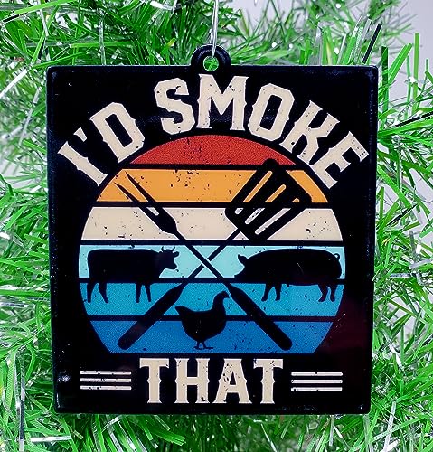 BBQ Themed Christmas Ornament - Funny Grill Master Holiday Decor