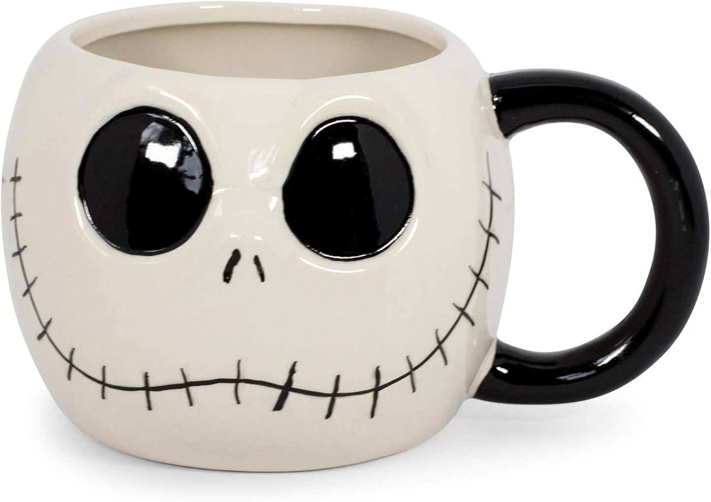 Nightmare Before Christmas Jack Skellington 20-Ounce Coffee Mug - Oversized Ceramic Drinkware for Hot & Cold Beverages