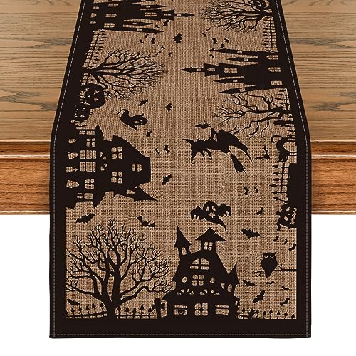 Artoid Mode 13x48 Inch Table Runner - Halloween Decor, 210 GSM, Polyester