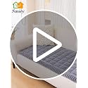 Smiry Non-Slip Washable Sofa Cover for Dogs, Dark Grey, 27.6x70.9 inches