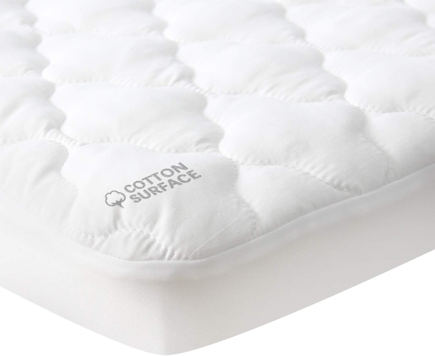 Skiennix Waterproof Crib Mattress Protector - Soft Cotton Fabric for Toddler Beds | Ideal for Boys & Girls