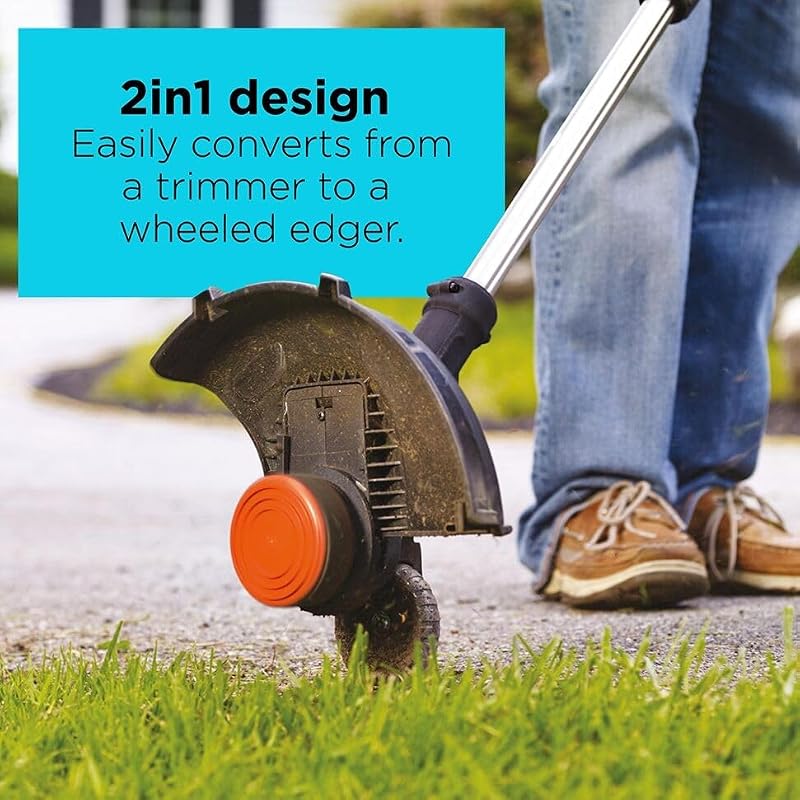 Cordless Weed Eater & Edger Kit - 20V Max, 12-Inch, 2-Speed, Lightweight, with Battery & Charger