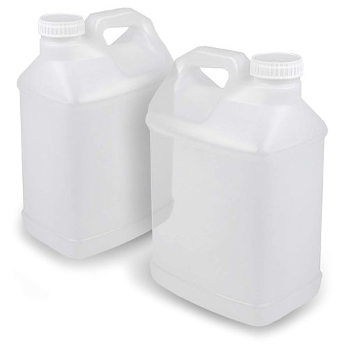 2.5 Gallon Heavy Duty F-Style Jugs with Foam Lined Lids - Hdpe Containers for Frozen Drink Mixing, Cold Brewing, Beverage, Liquid, Water Storage - 2 Pack