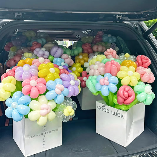 260 Balloons Clear and White, 100PCS Animal Long Balloons, 50PCS Transparent Balloon & 50PCS White Balloon, Skinny Party Favors for Birthday Party Wedding Graduation Christmas Decoration