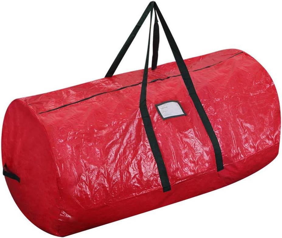 ProPik Christmas Tree Storage Bag - Fits Up to 7' Disassembled Holiday Tree | 52” X 30” X 30” Red Container with Handles