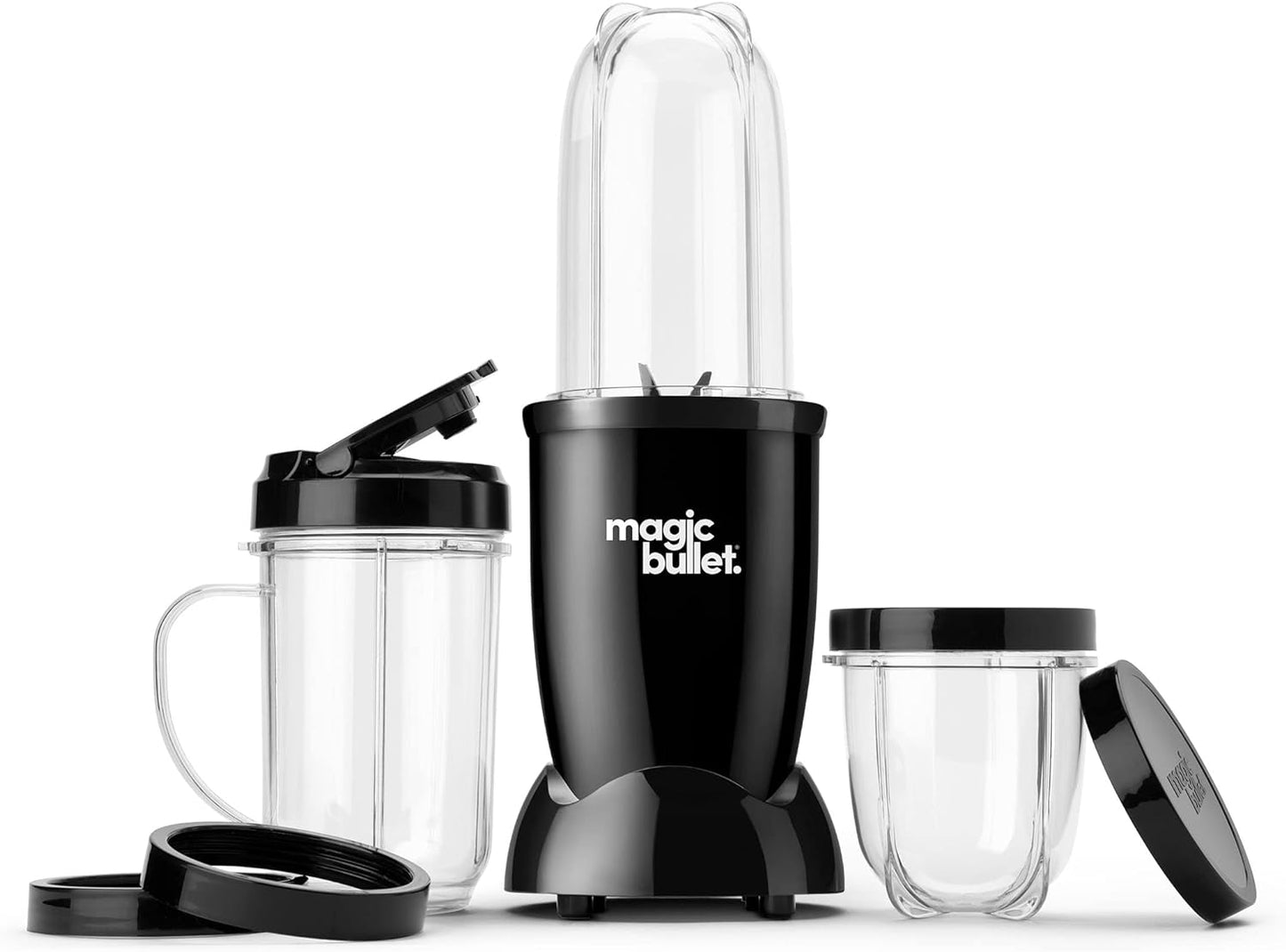 Magic Bullet Blender - 11 Piece Set | Compact Black Kitchen Essential for Smoothies & More