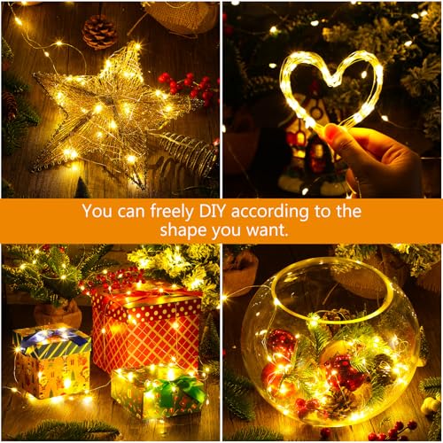 Macarrie 6 Pcs USB Fairy Lights 16ft Warm White String Lights