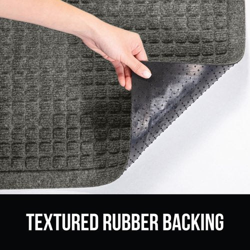 GORILLA GRIP® Ultra Absorbent Front Door Mat - Traps Dirt & Moisture, 29x17 Grey, Stain & Fade Resistant