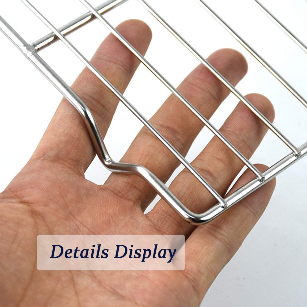 Turbokey Oven Roasting Rack 11 x 15.4 inch Rectangle Baking Cooling Steaming Grilling Rack with 4 Legs Stainless Steel Rack,Perfect To Cool and Bake(11"X15.4",39X28cm)