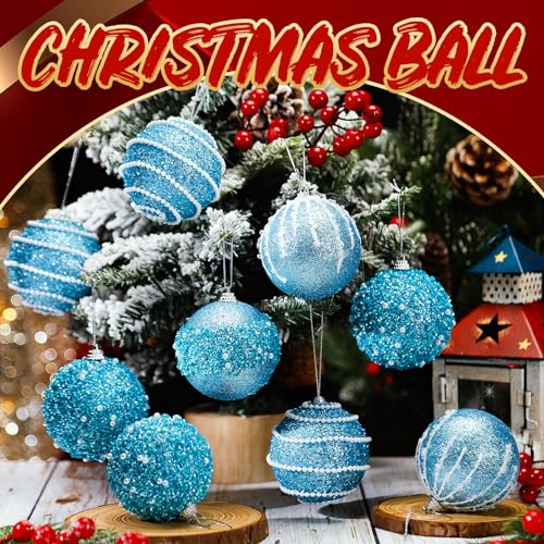 Liliful 12 Pcs Christmas Ball Ornaments Tree Decorations Shatterproof